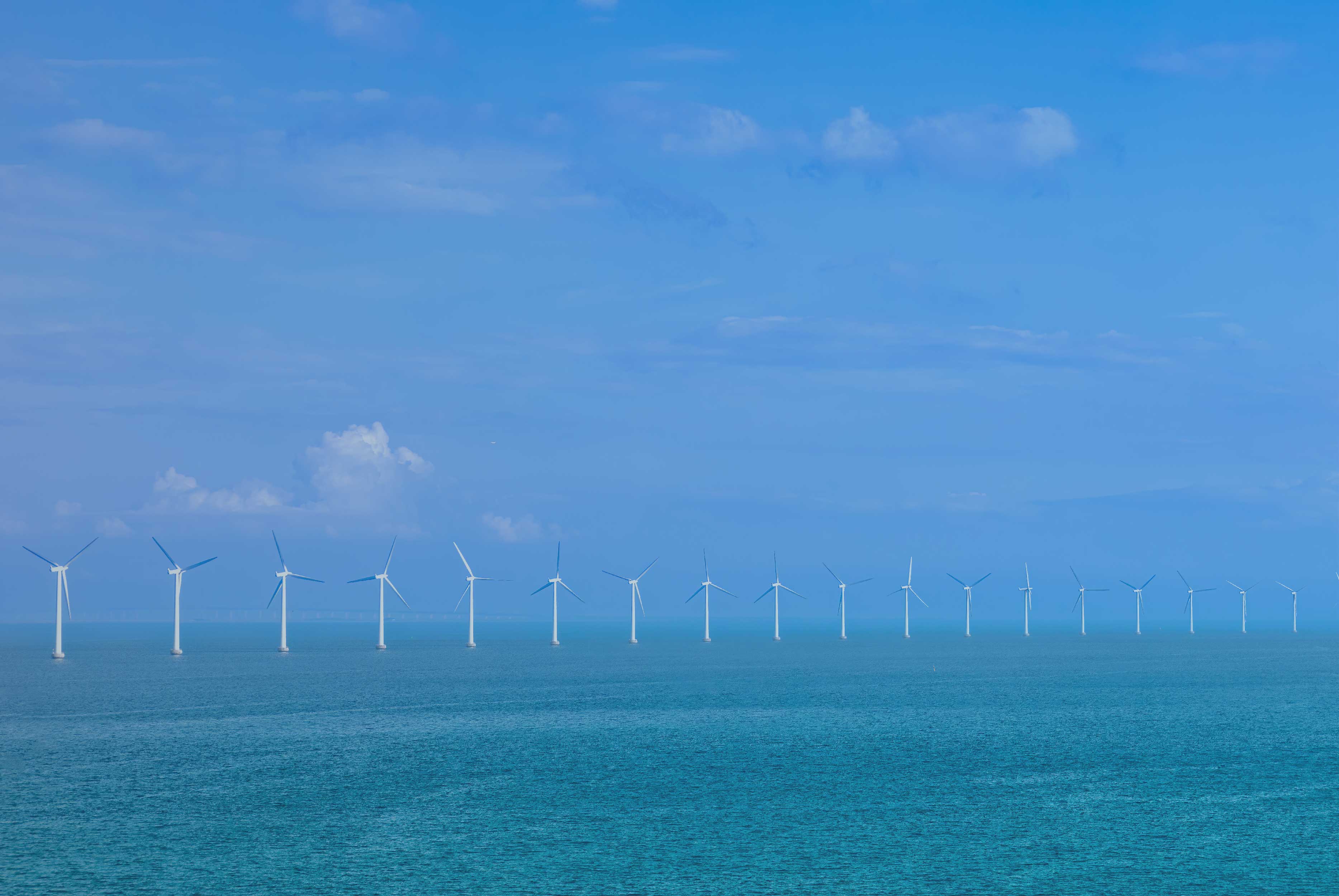 Windmills in the sea